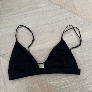 Uniqlo black Wireless Bra (Sheer Triangle) (Mame Kurogouchi) M